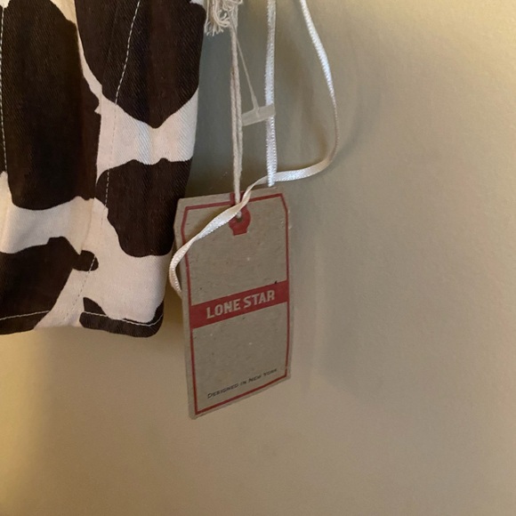 NWT Lone Star Cow Print Crop Top - Picture 5 of 5